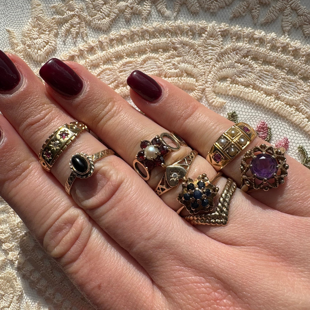 9ct Yellow Gold Chevron Ring