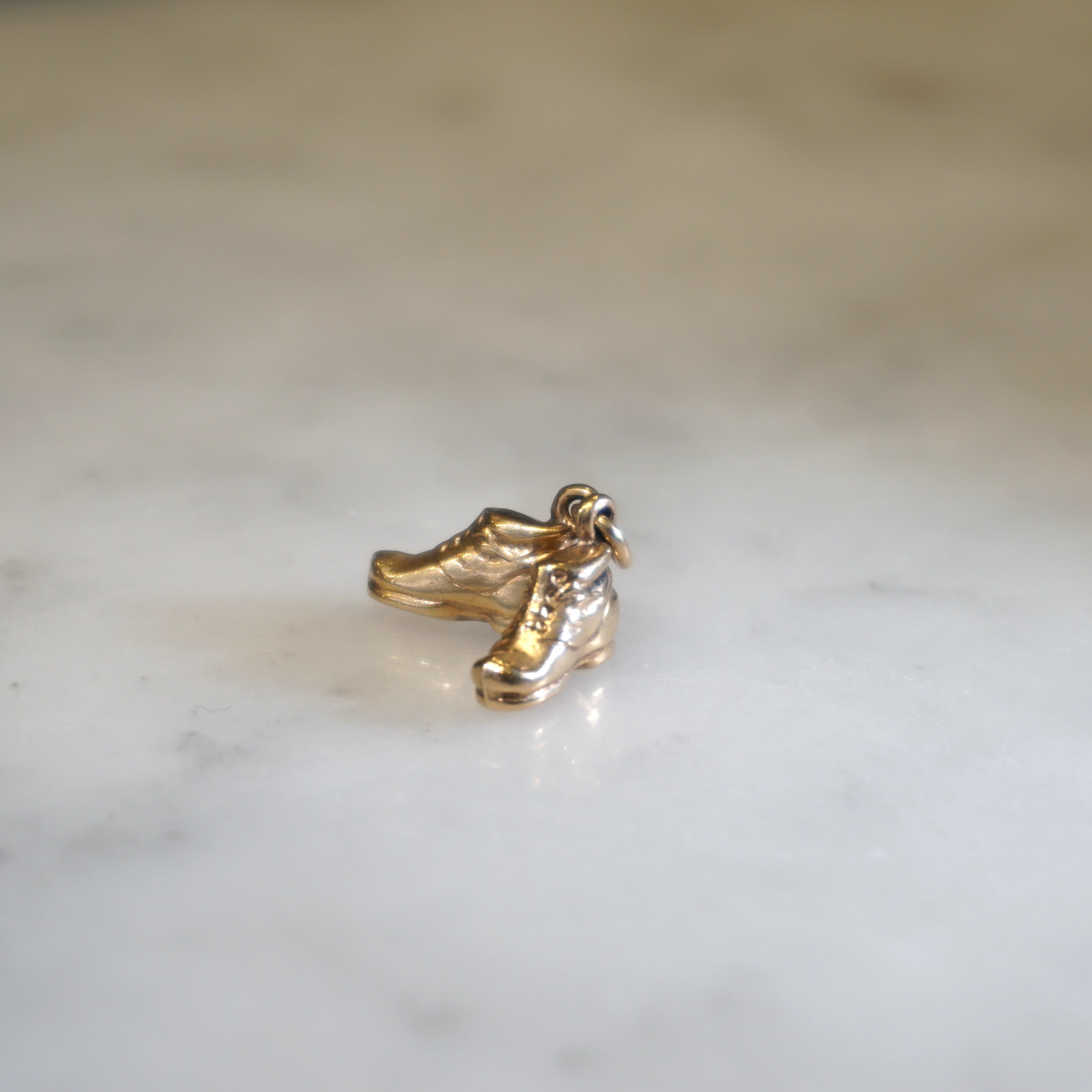9ct Yellow Gold Boots Charm (Pair)