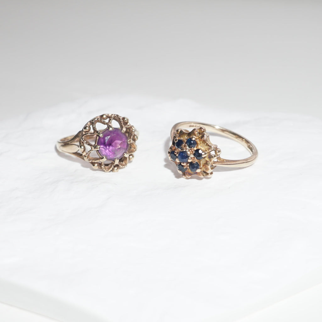 9ct Gold Amethyst Statement Ring