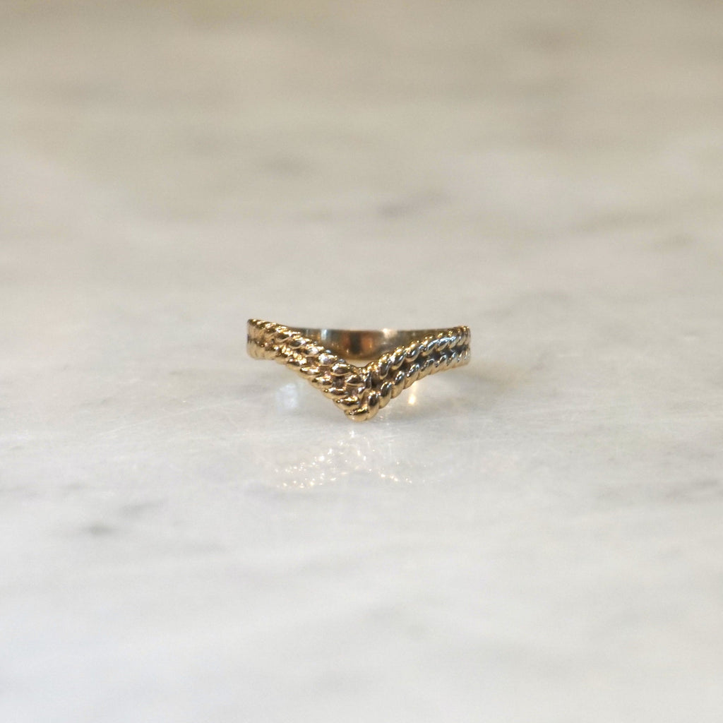 9ct Yellow Gold Chevron Ring
