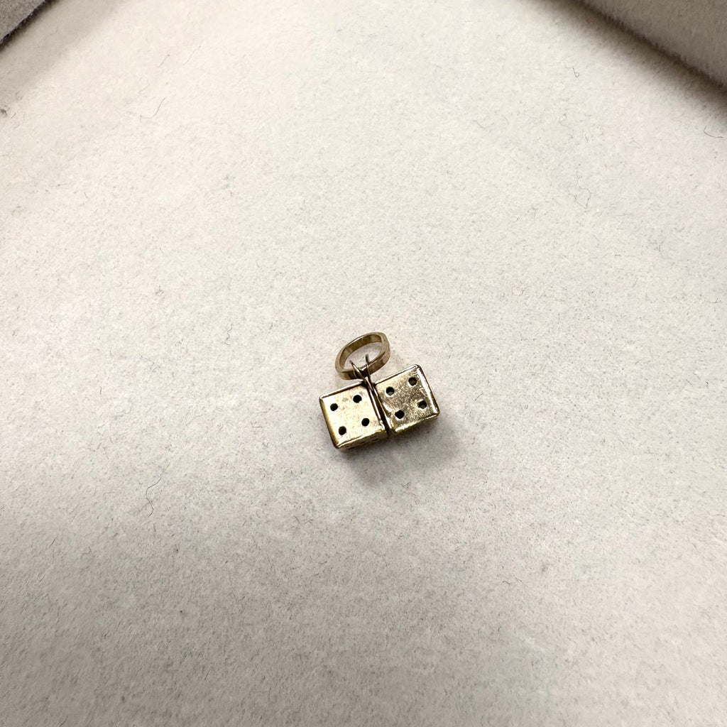 9ct Yellow Gold Lucky Dice Charm