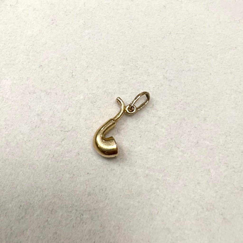 9ct Italian Yellow Gold Smoking Pipe Charm