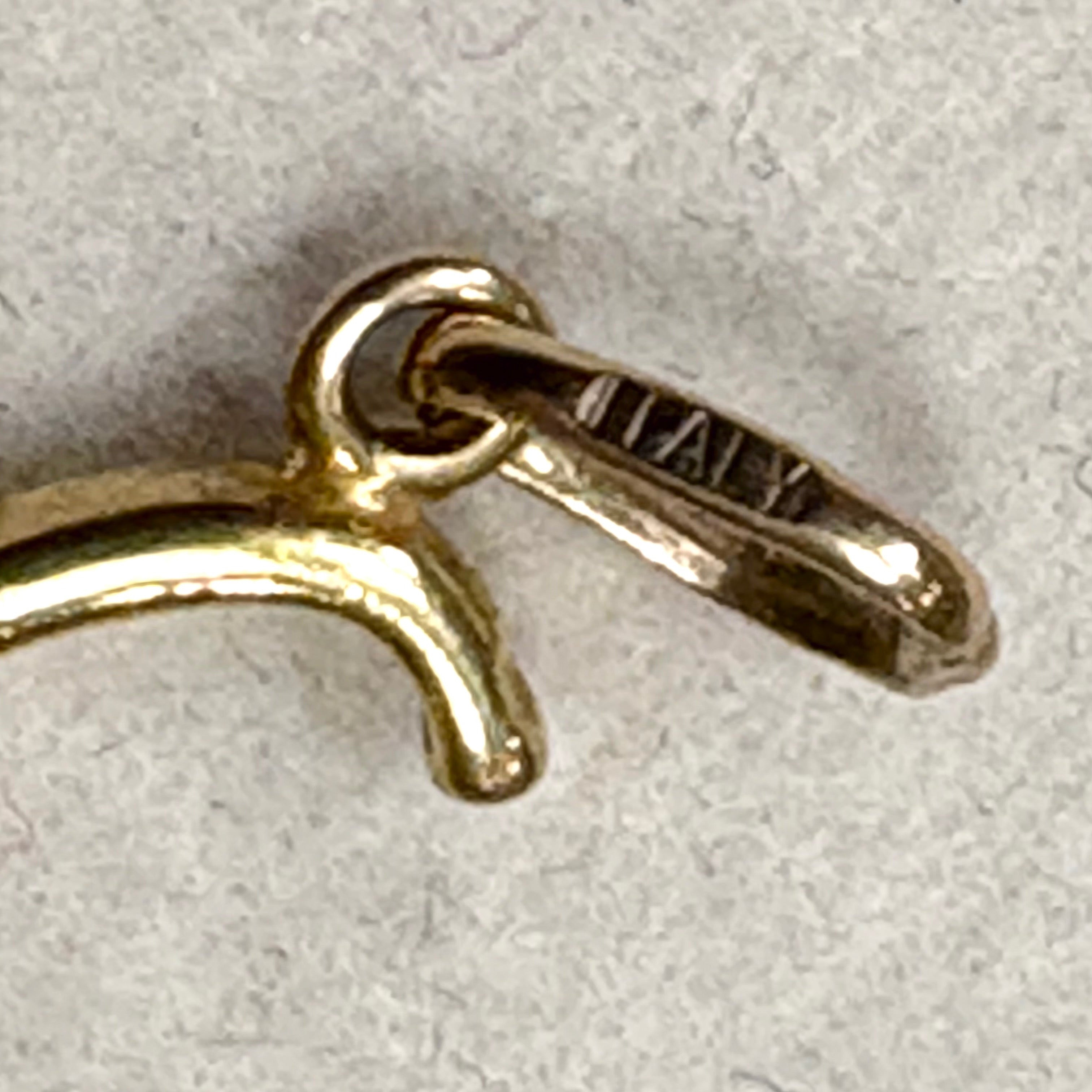 9ct Italian Yellow Gold Smoking Pipe Charm