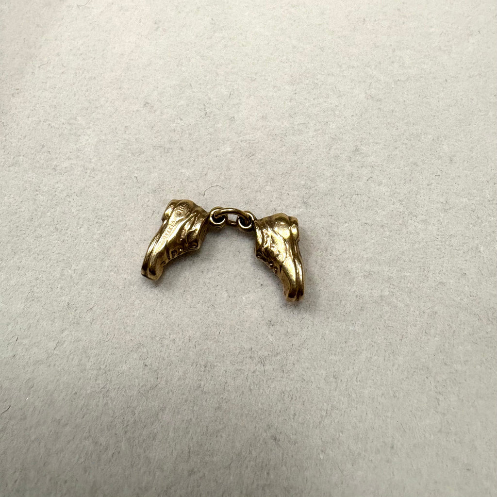 9ct Yellow Gold Boots Charm (Pair)