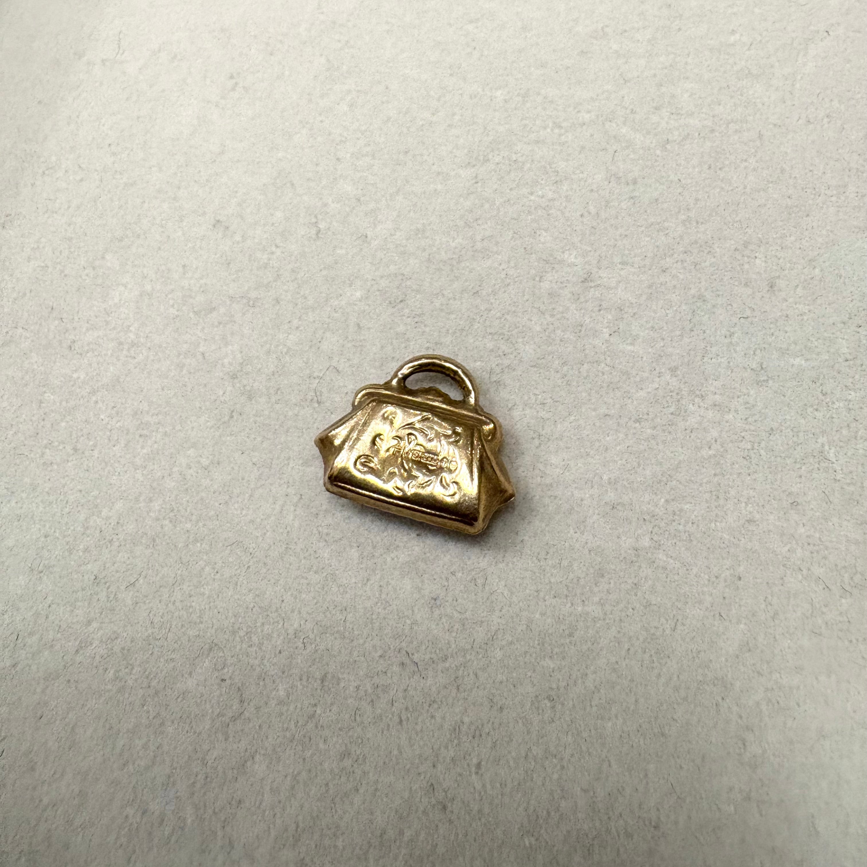 9ct Yellow Gold Handbag Pendant