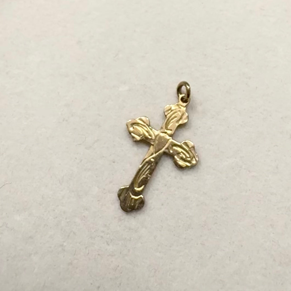 9ct Yellow Gold Cross Pendant