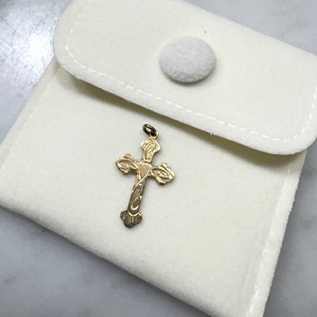 9ct Yellow Gold Cross Pendant
