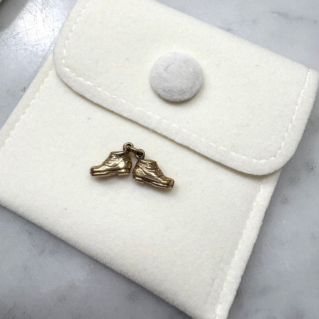 9ct Yellow Gold Boots Charm (Pair)