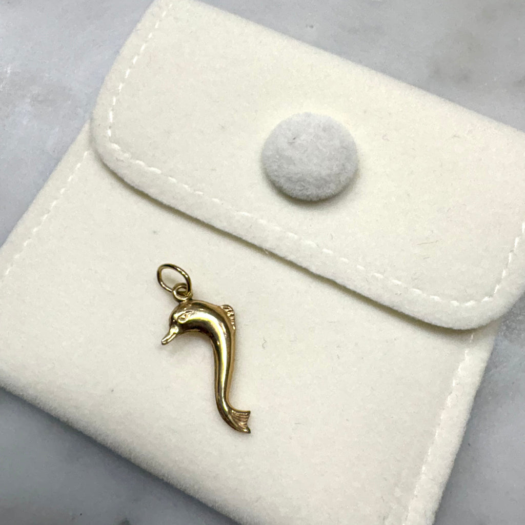 14ct Yellow Gold Dolphin Charm