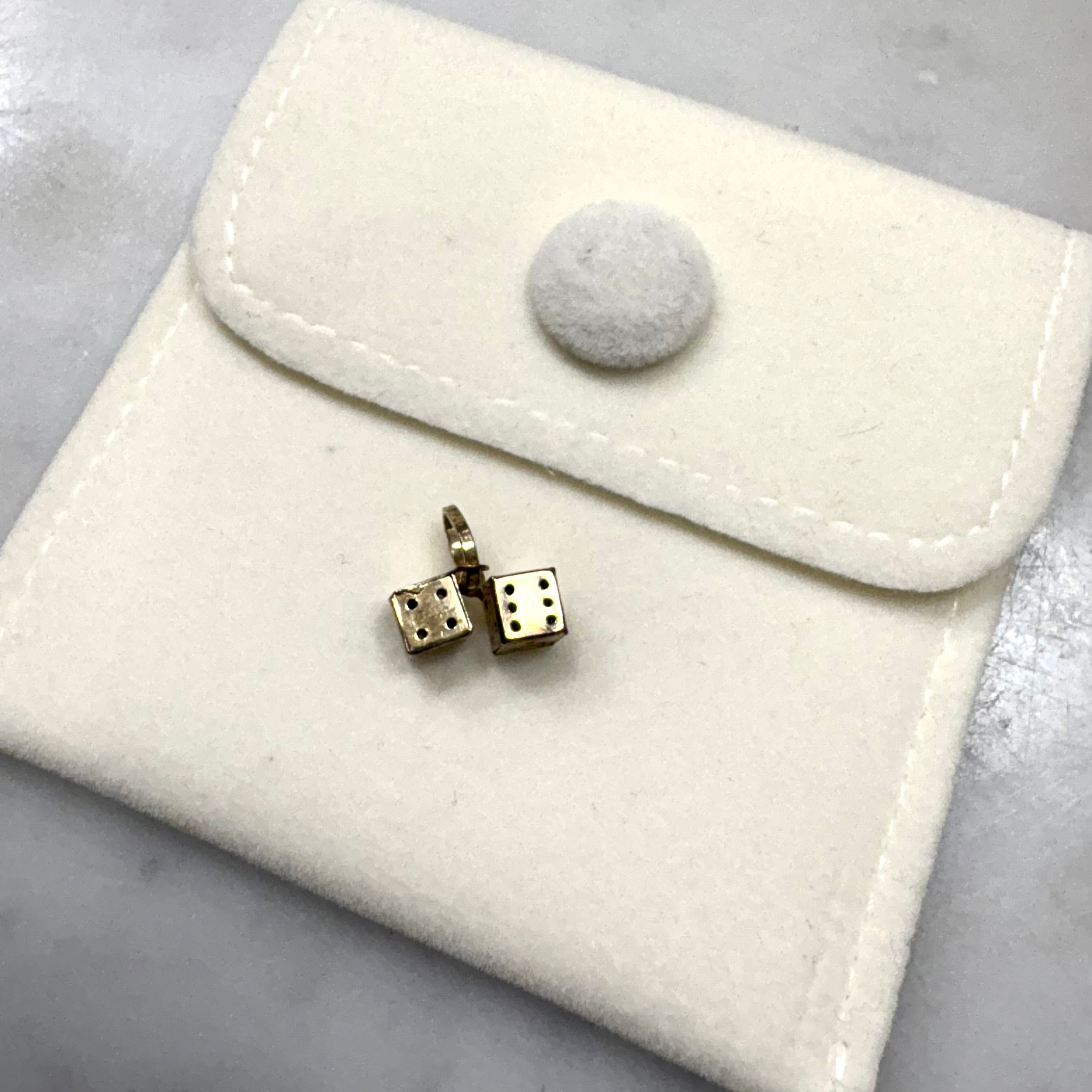 9ct Yellow Gold Lucky Dice Charm