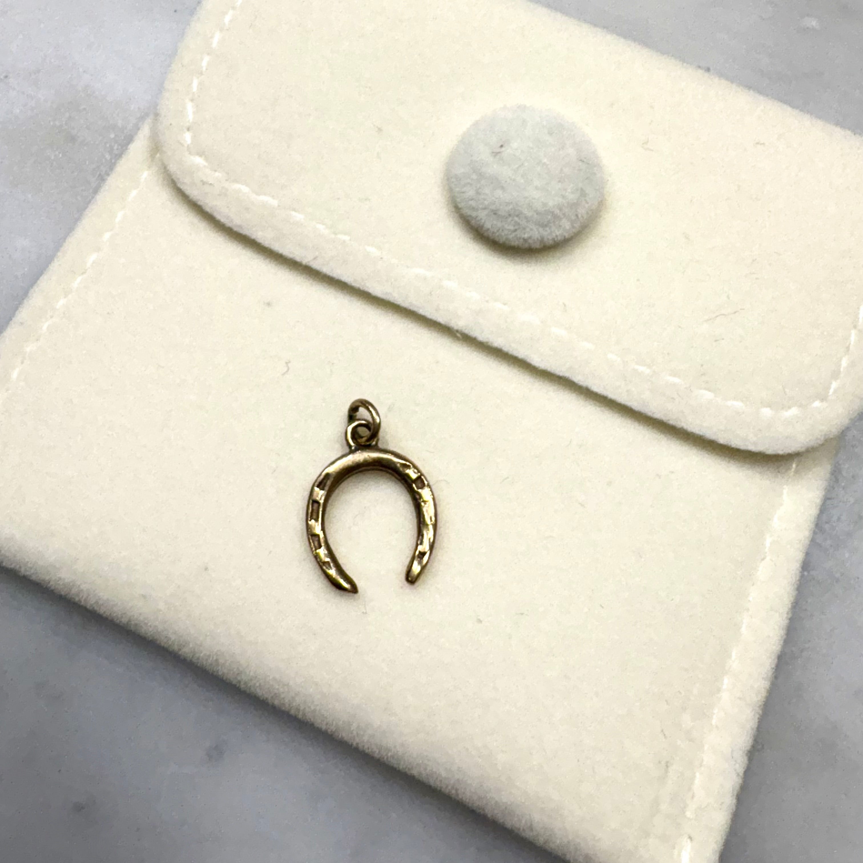 9ct Yellow Gold Lucky Horseshoe Charm