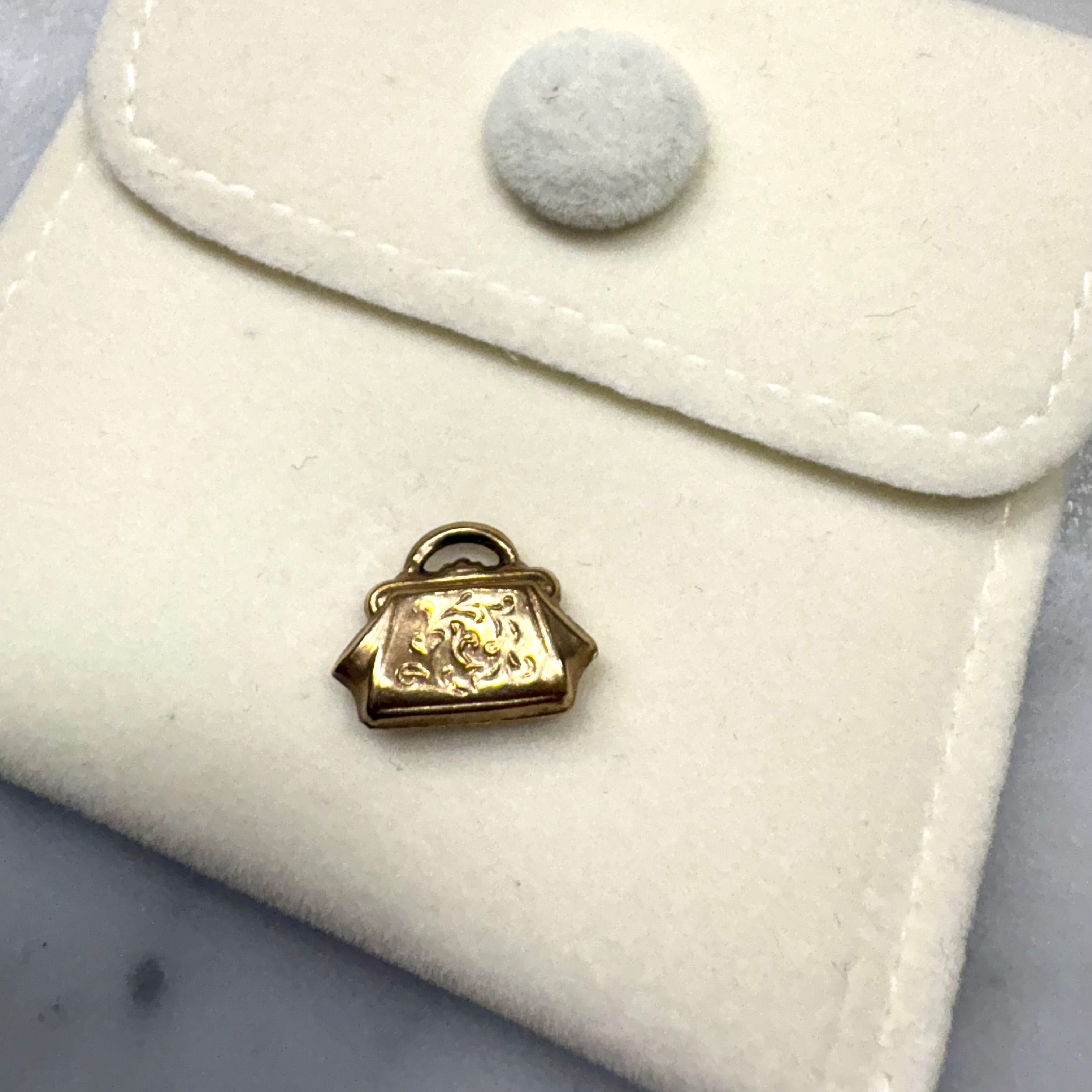 9ct Yellow Gold Handbag Pendant