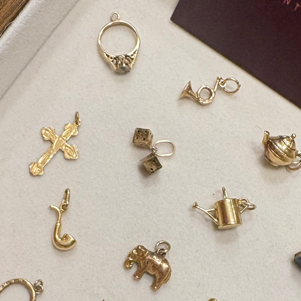 9ct Yellow Gold Lucky Dice Charm