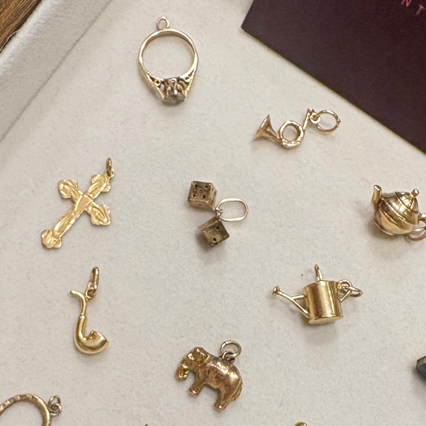 9ct Yellow Gold Lucky Dice Charm