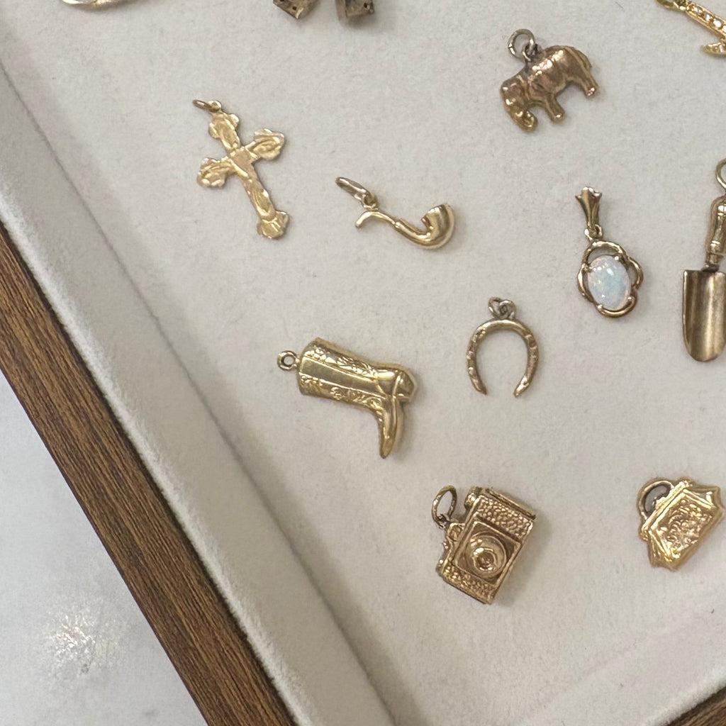 9ct Yellow Gold Cowboy Boot Charm