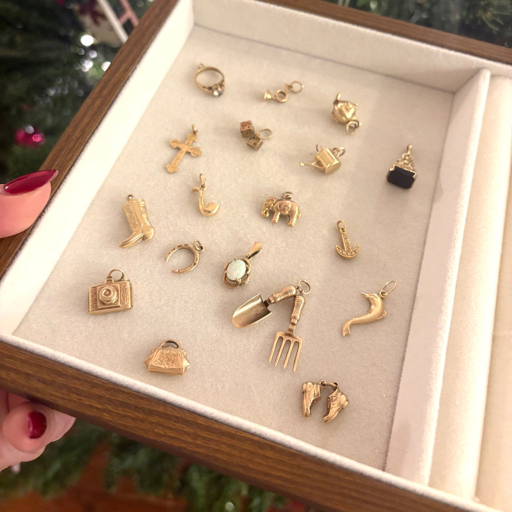 9ct Yellow Gold Fork & Trowel Charm