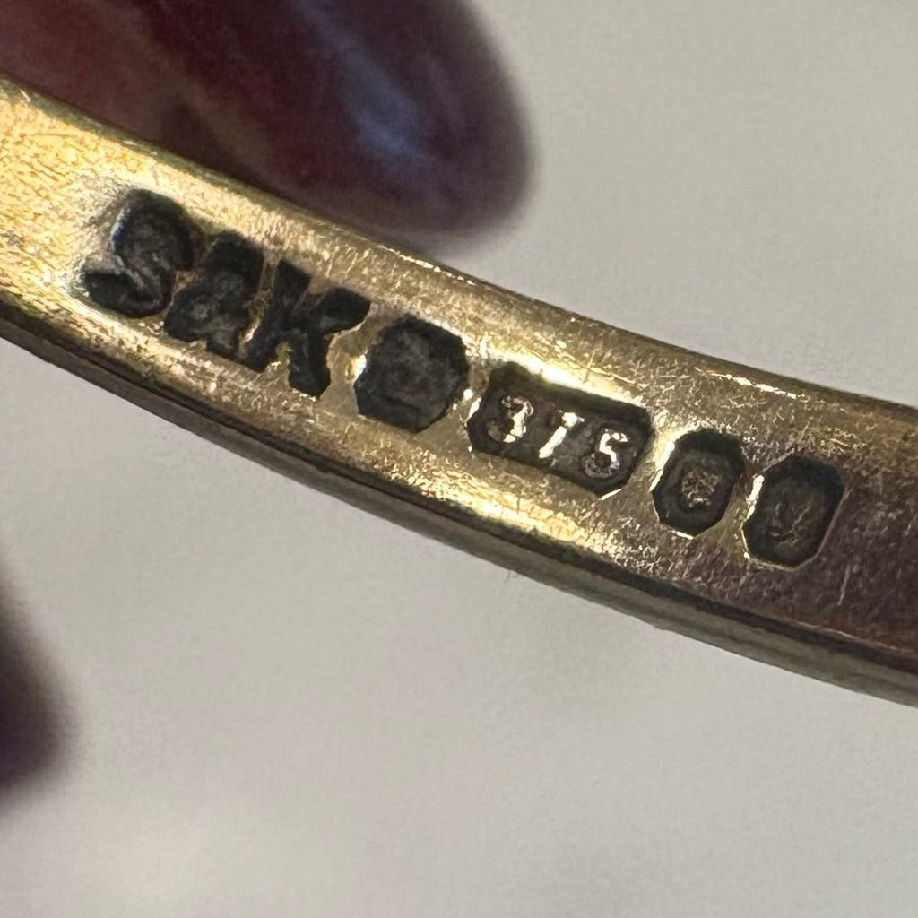 9ct Gold Black Onyx Oval